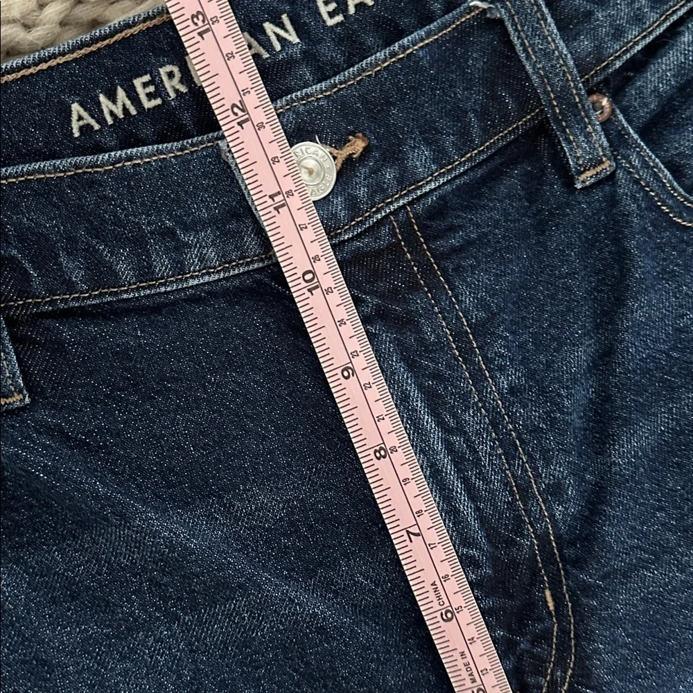 American Eagle high rise ankle straight jeans 14 short - Picture 7 of 8